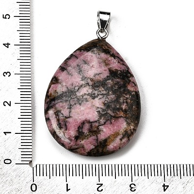 Natural Rhodonite Pendants G-F820-14P-02-1