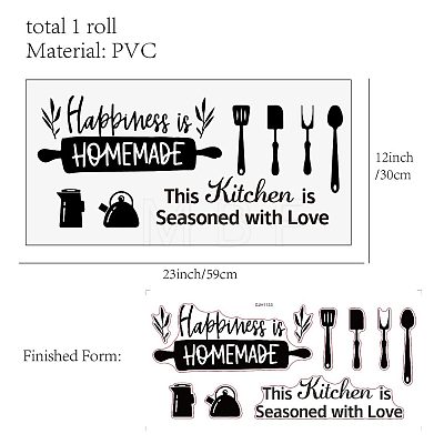 PVC Wall Stickers DIY-WH0385-008-1