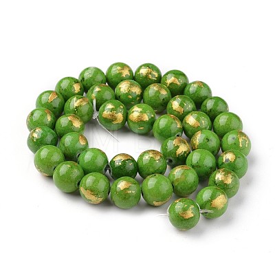 Natural Mashan Jade Beads Strands X-G-F670-A11-10mm-1