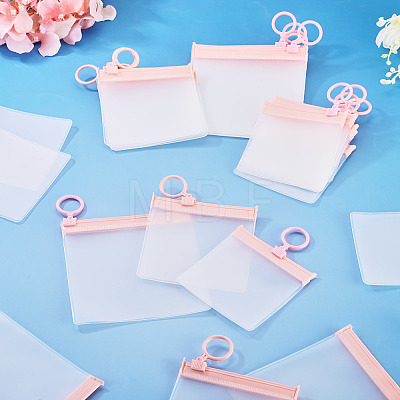 24Pcs 3 Styles Transparent EVA Resealable Bags with Rings ABAG-TA0002-26-1