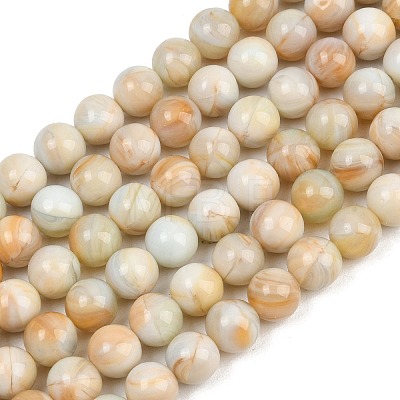 Handmade Lampwork Beads Strand LAMP-B056-10mm-01-1