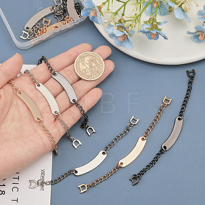 CHGCRAFT 9Pcs 3 Colors Alloy with Iron Coat Hanging Chain FIND-CA0008-51-1