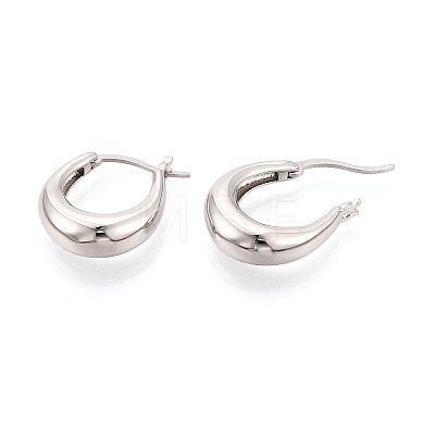 925 Sterling Silver Hoop Earrings STER-N016-130P-1