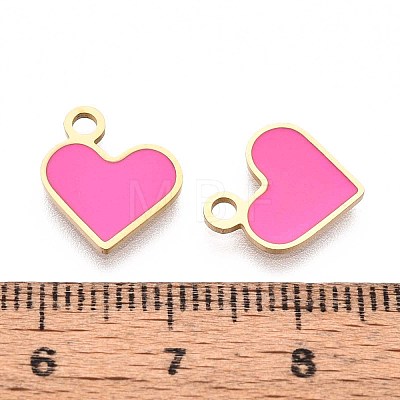 304 Stainless Steel Enamel Charms STAS-L022-483G-01-1