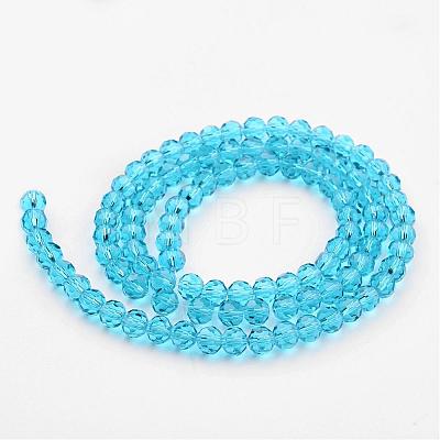 Transparent Glass Bead Strands GLAA-G013-10mm-49-1