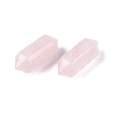 Natural Rose Quartz Pendants G-Q601-27G-1