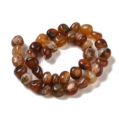 Natural Red Agate Beads Strands G-NH0017-B03-02-1