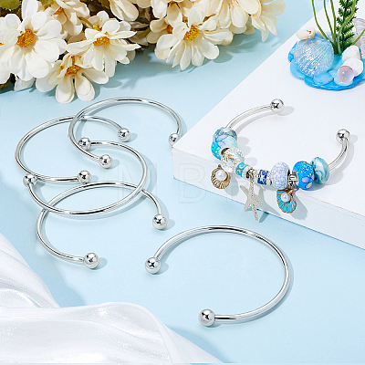 6Pcs Brass Cuff Bangle Making KK-BBC0022-74-1