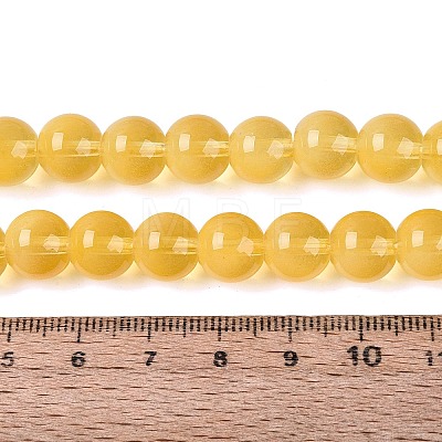 Acrylic Imitation Cat Eye Beads Strands OACR-Q197-01C-16-1