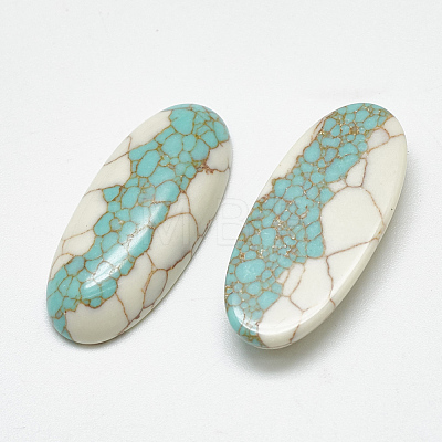Synthetic Turquoise Cabochons TURQ-S290-38-1