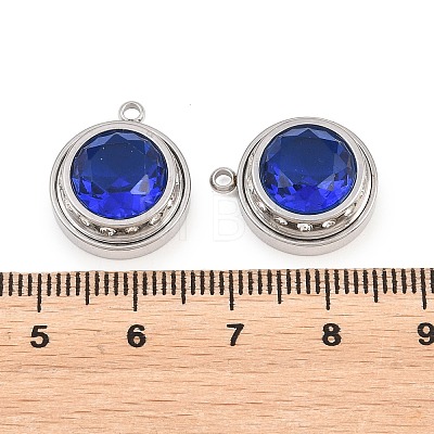 304 Stainless Steel Rhinestone Pendants STAS-Z203-01P-02-1