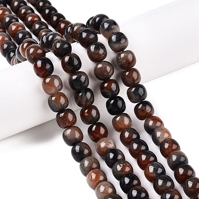 Dyed Natural White Jade Beads Strands G-T138-D06-1