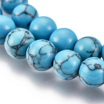 Synthetic Turquoise Beads Strands X-Z0NDC012-1-1