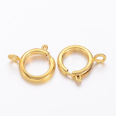 Brass Spring Ring Clasps LS-KK-H419-G-1