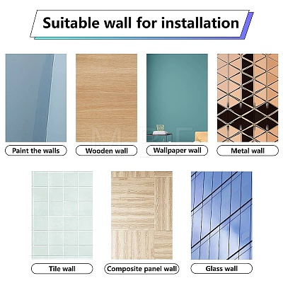 8 Sheets 8 Styles PVC Waterproof Wall Stickers DIY-WH0345-102-1