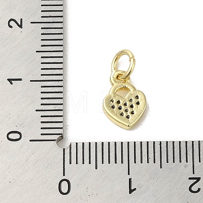 Real 18K Gold Plated Brass Pave Cubic Zirconia Pendants KK-M283-08E-01-1
