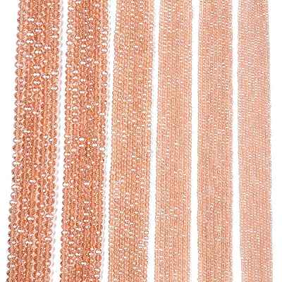 Electroplate Glass Beads Strands EGLA-A044-T6mm-A21-1