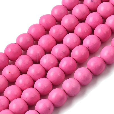 Synthetic Turquoise Beads Strands TURQ-G106-6mm-02K-1