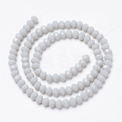 Opaque Solid Color Glass Beads Strands EGLA-A034-P10mm-D15-1