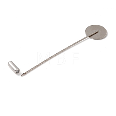 Tarnish Resistant 304 Stainless Steel Lapel Pins Base Settings LS-STAS-E179-01P-1
