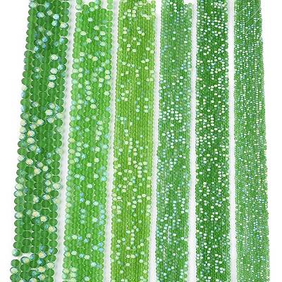 Transparent Glass Beads Strands EGLA-A044-T6mm-MB11-1