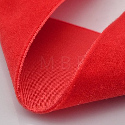 Polyester Velvet Ribbon for Gift Packing and Festival Decoration SRIB-M001-7mm-235-1