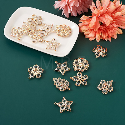 Alloy Rhinestone Pendants PALLOY-TA0002-24LG-1