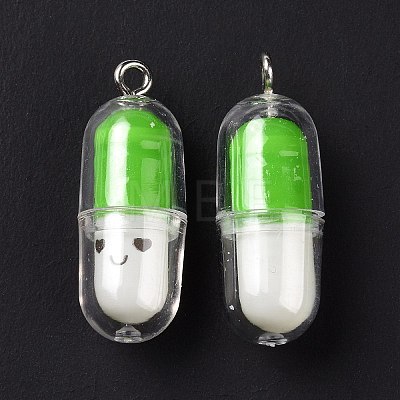 Translucent Plastic Pendants X-KY-L006-29D-1