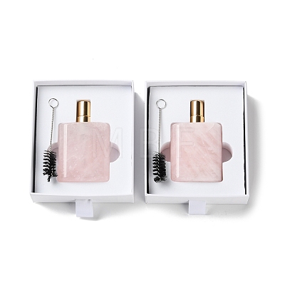Natural Rose Quartz Perfume Bottle G-B131-04A-01-1
