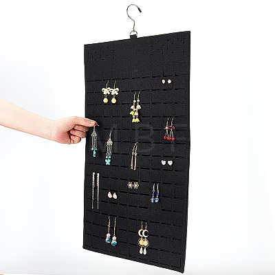 Double-sided Soft Felt Wall-Mounted Jewelry Hanging Rolls AJEW-WH0323-02-1