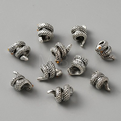 Alloy European Beads ALRI-WH0008-21A-1