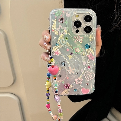 Silver Down Dopamine Stars TPU Plastic Mobile Phone Cover PW-WG00A56-06-1