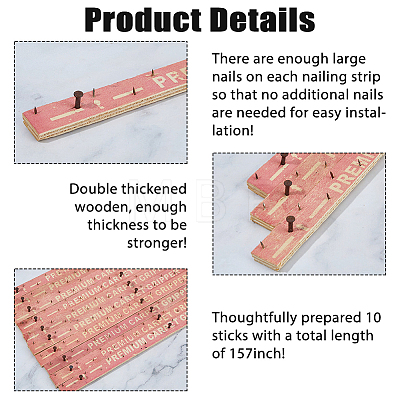Wood Tufting Frame Tack Strip AJEW-WH0410-134A-1