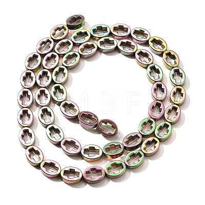 Electroplated Synthetic Non-magnetic Hematite Beads Strands G-L613-Z01-01J-1