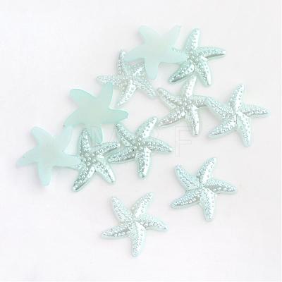 ABS Plastic Imitation Pearl Cabochons OACR-S006-Z12-1