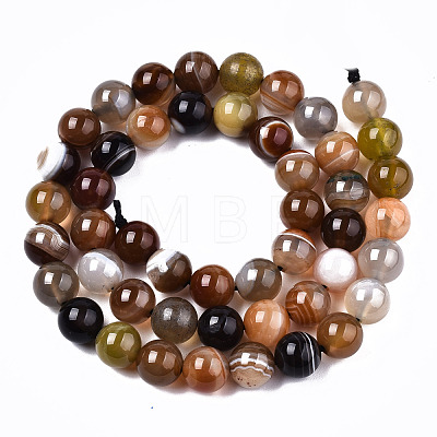 Natural Agate Beads Strands G-T131-34A-1