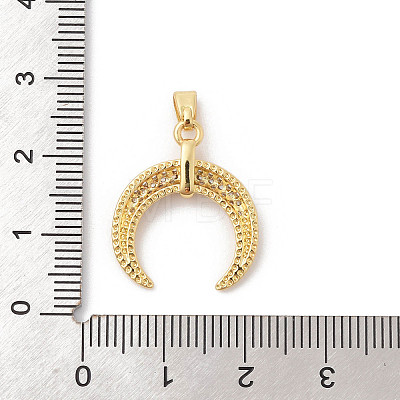 Brass Micro Pave Cubic Zirconia Pendants ZIRC-I069-02G-03-1