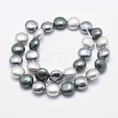 Shell Pearl Beads Strands BSHE-F001-01-1
