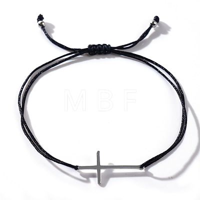 Cross Stainless Steel Link Bracelets FJ2485-1-1