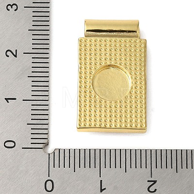 Rack Plating Brass Pave Natural Shell Rectangle Pendants KK-P279-02A-G-1