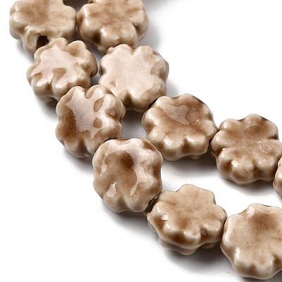 Handmade Porcelain Beads Strands PORC-K010-05E-1