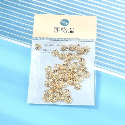 SHEGRACE Brass Beads Caps XGRPCU187-280G-1