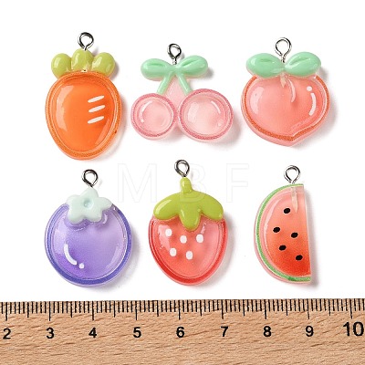Opaque Resin Pendants RE-A001-02-1