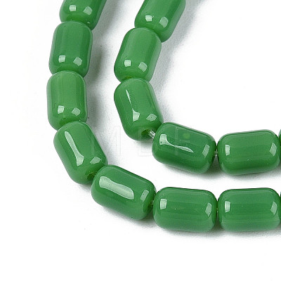 Opaque Glass Beads Strands GLAA-T028-14P-04-1