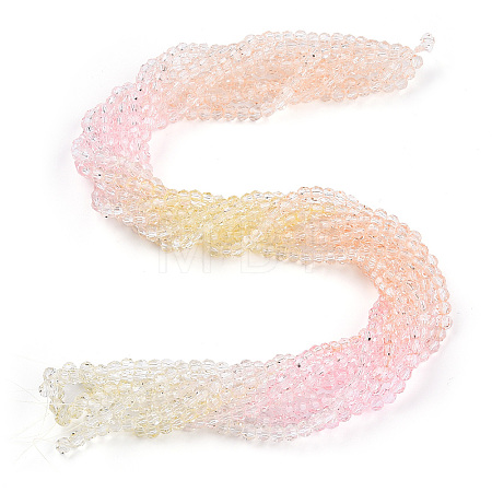 Transparent Glass Beads Strands LS-GLAA-E036-07B-1