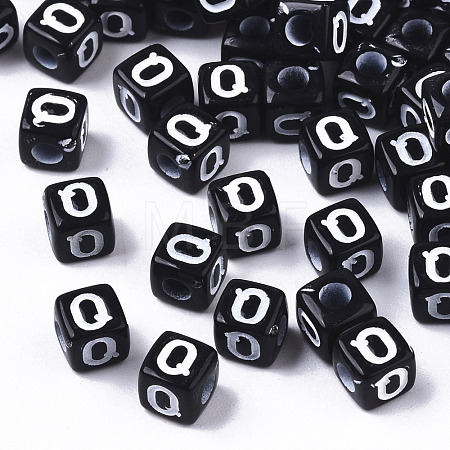 Opaque Acrylic Beads SACR-N002-01Q-1