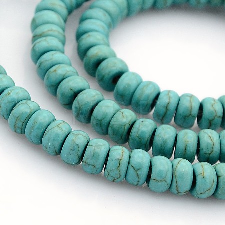Synthetic Turquoise Beads Strands G-J182-01-1