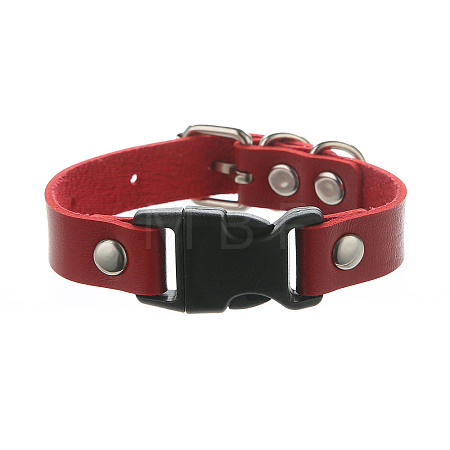 Imitation Leather & Alloy & Plastic Bracelets for Men Women FS-WG10CE2-06-1