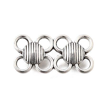 Tibetan Style Alloy Links Connector Charms FIND-D042-07E-AS-1
