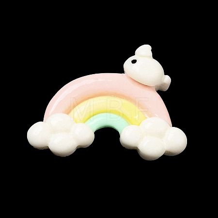 Cartoon Opaque Resin Cabochons RESI-I055-03A-1